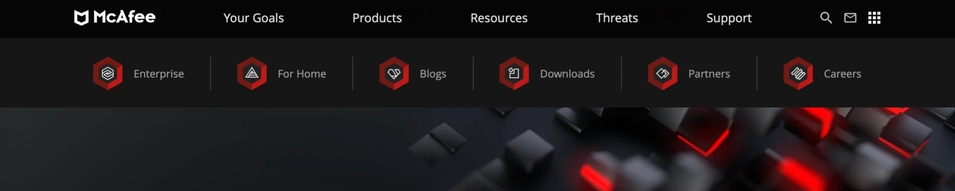Automation & efficacy / McAfee navigation and icon application