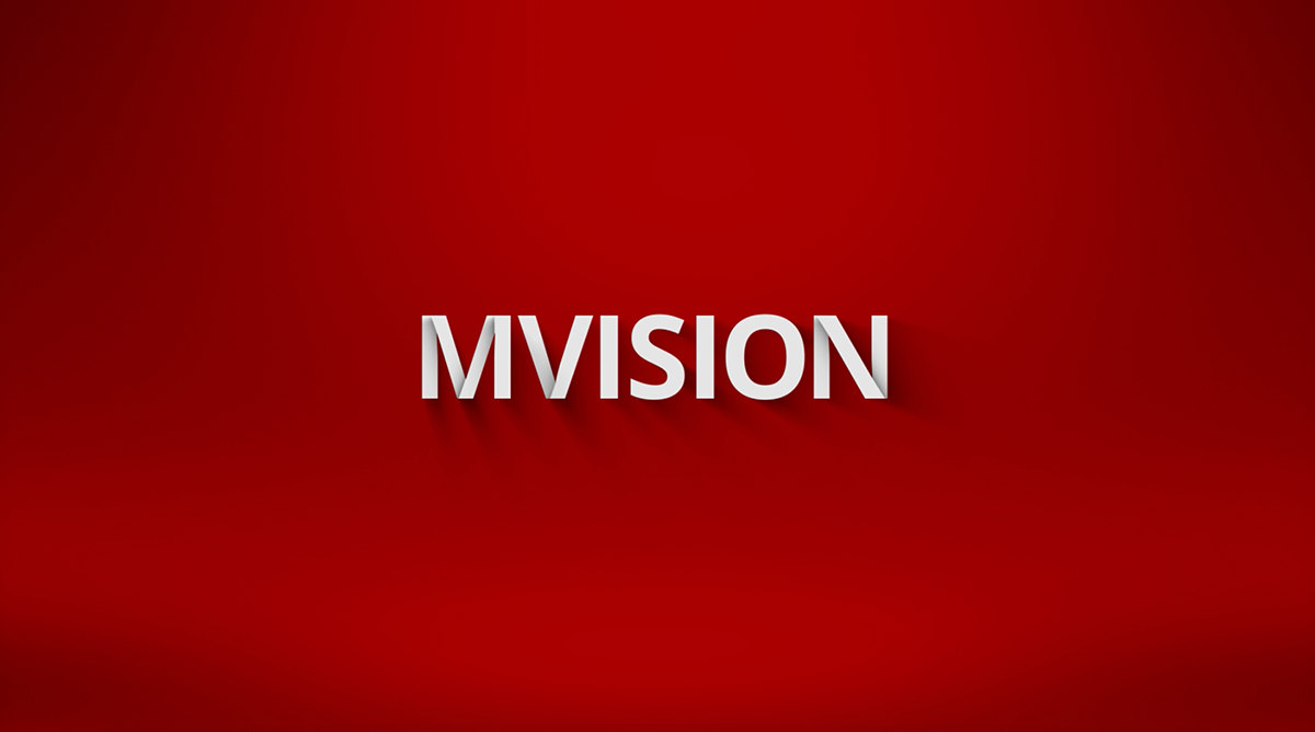 MVISION wordmark / dimensional treatment